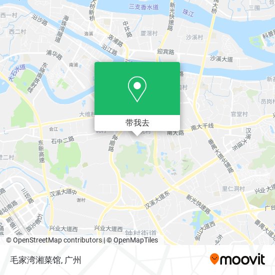 毛家湾湘菜馆地图