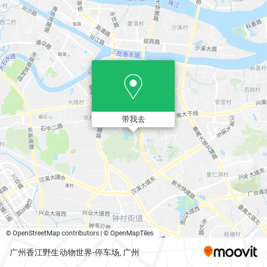 广州香江野生动物世界-停车场地图