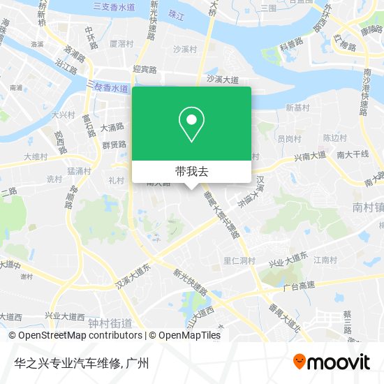 华之兴专业汽车维修地图