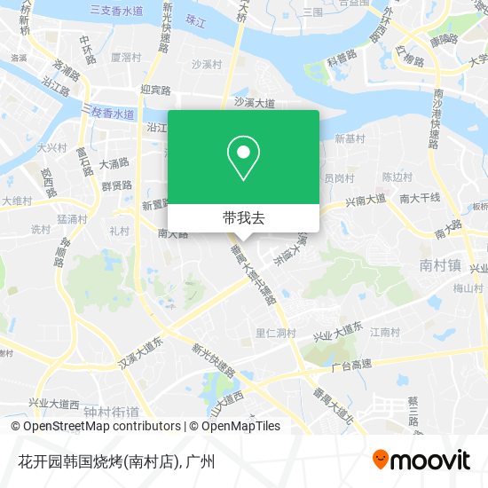 花开园韩国烧烤(南村店)地图