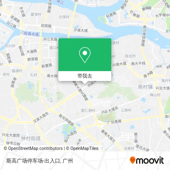 斯高广场停车场-出入口地图