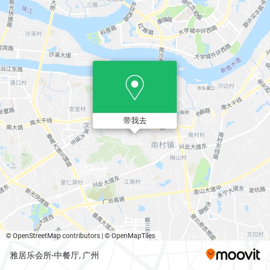 雅居乐会所-中餐厅地图