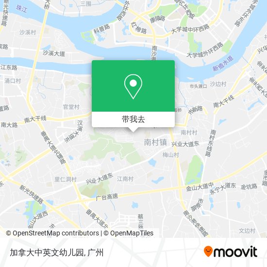 加拿大中英文幼儿园地图