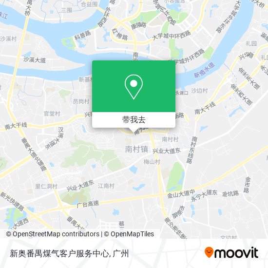 新奥番禺煤气客户服务中心地图