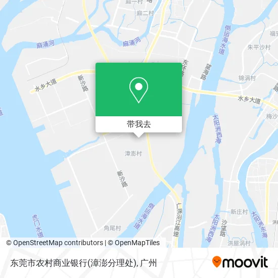 东莞市农村商业银行(漳澎分理处)地图