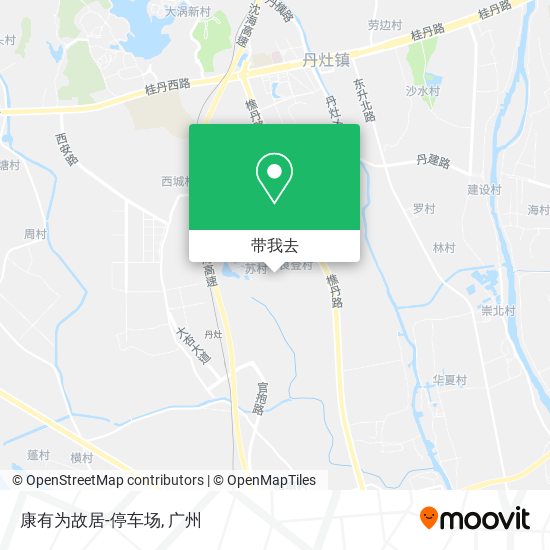康有为故居-停车场地图