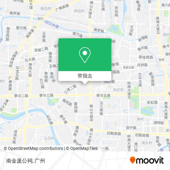 南金庞公祠地图