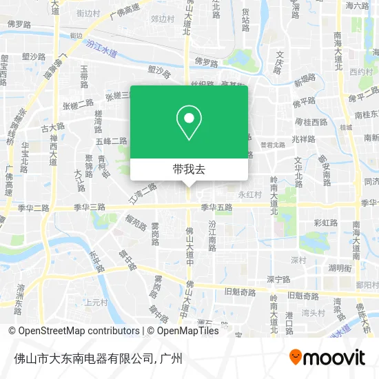 佛山市大东南电器有限公司地图