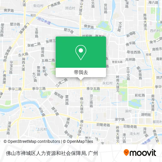 佛山市禅城区人力资源和社会保障局地图