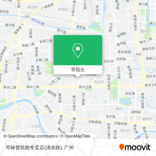 邓禄普轮胎专卖店(清水路)地图