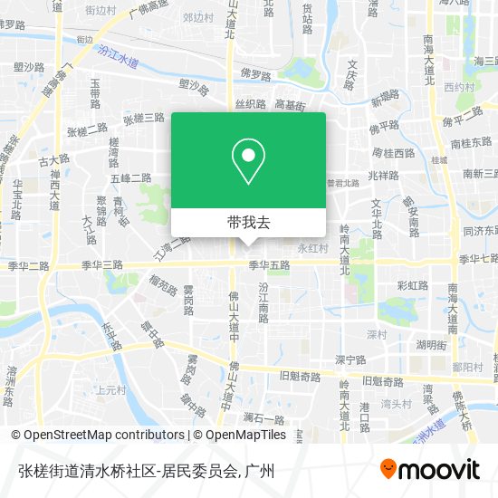 张槎街道清水桥社区-居民委员会地图