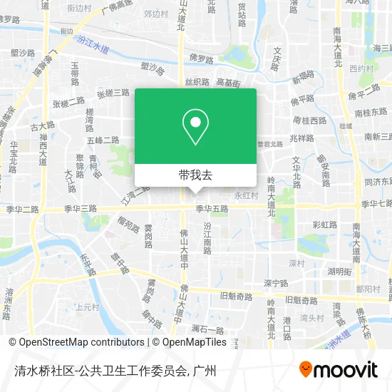 清水桥社区-公共卫生工作委员会地图