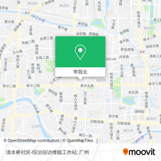 清水桥社区-综治信访维稳工作站地图