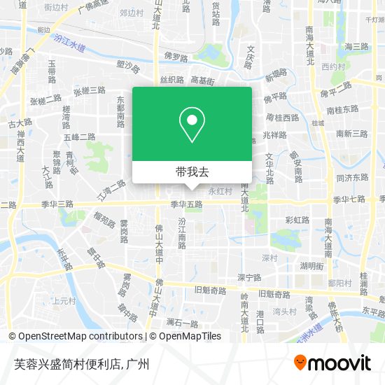 芙蓉兴盛简村便利店地图