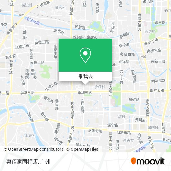 惠佰家同福店地图