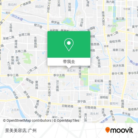 景美美容店地图