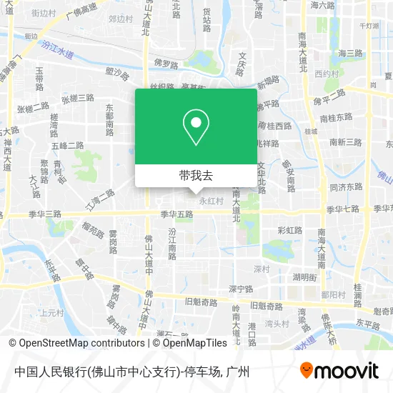 中国人民银行(佛山市中心支行)-停车场地图