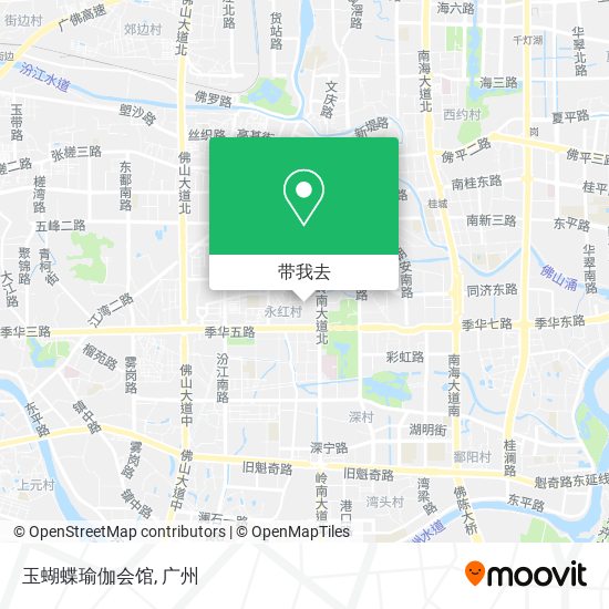 玉蝴蝶瑜伽会馆地图