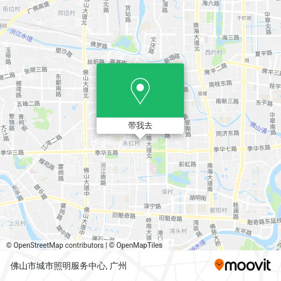 佛山市城市照明服务中心地图