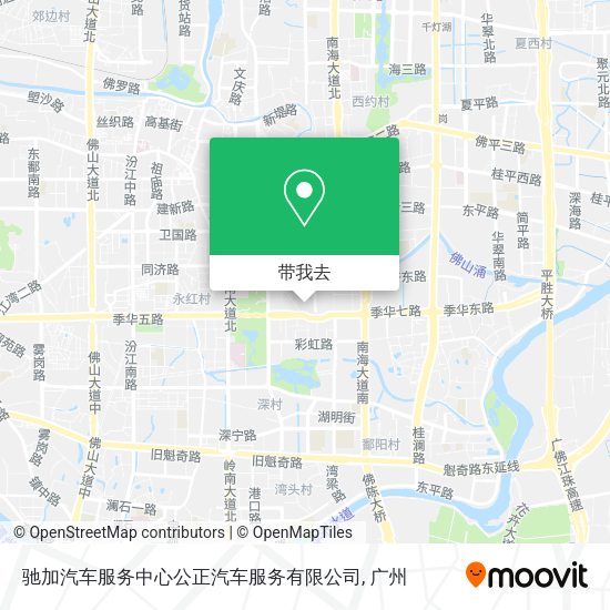 驰加汽车服务中心公正汽车服务有限公司地图