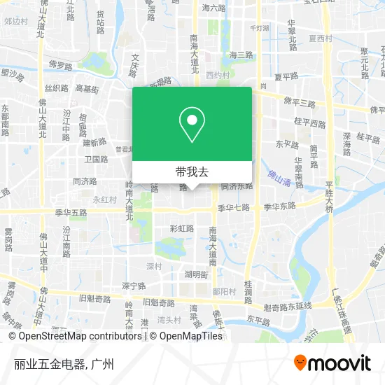 丽业五金电器地图