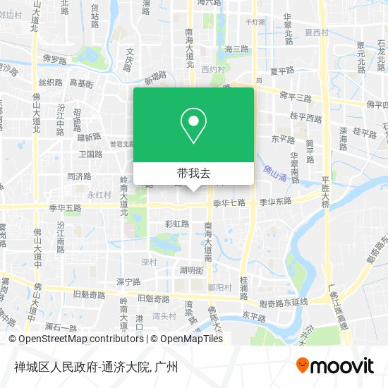 禅城区人民政府-通济大院地图