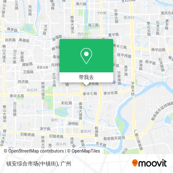 镇安综合市场(中镇街)地图