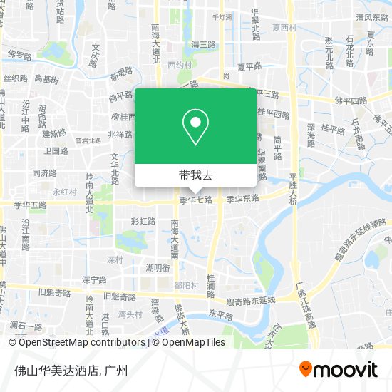 佛山华美达酒店地图