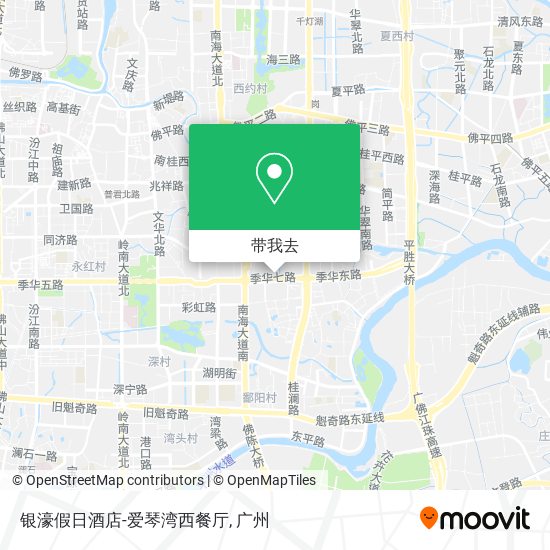 银濠假日酒店-爱琴湾西餐厅地图