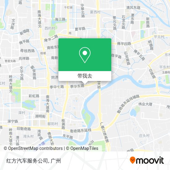 红方汽车服务公司地图