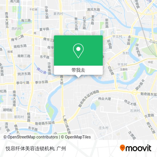 悦容纤体美容连锁机构地图
