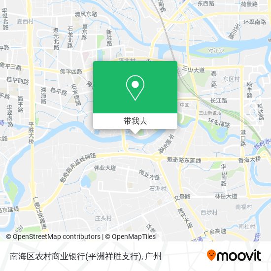 南海区农村商业银行(平洲祥胜支行)地图