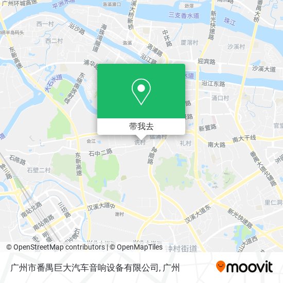 广州市番禺巨大汽车音响设备有限公司地图