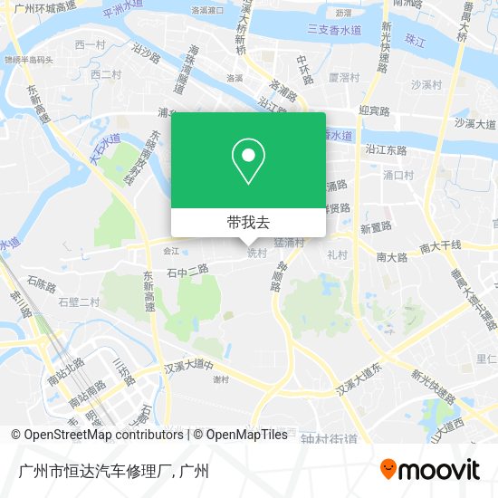 广州市恒达汽车修理厂地图