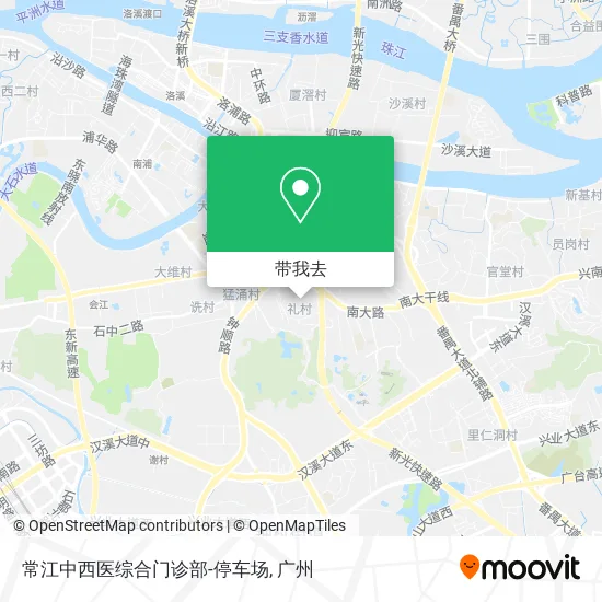 常江中西医综合门诊部-停车场地图