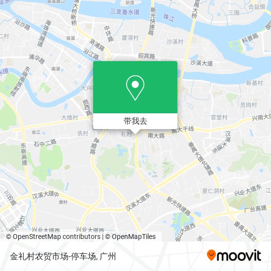 金礼村农贸市场-停车场地图