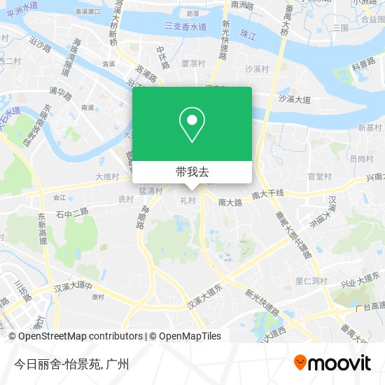 今日丽舍-怡景苑地图