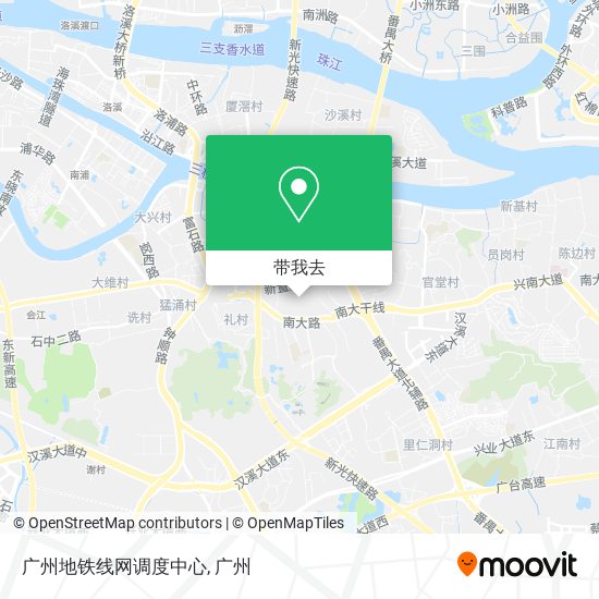 广州地铁线网调度中心地图