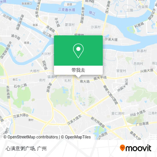 心满意粥广场地图