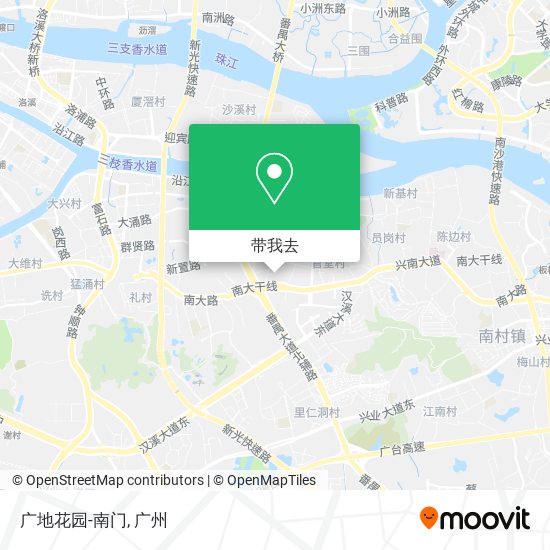广地花园-南门地图