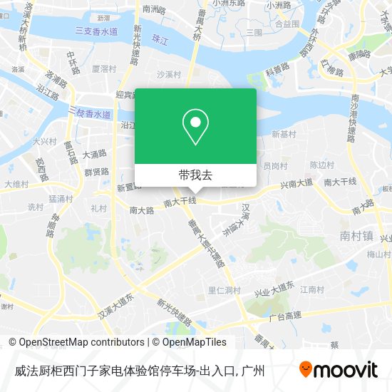 威法厨柜西门子家电体验馆停车场-出入口地图