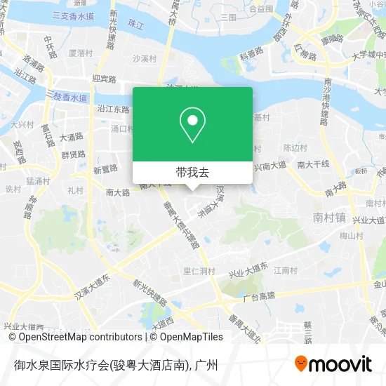 御水泉国际水疗会(骏粤大酒店南)地图