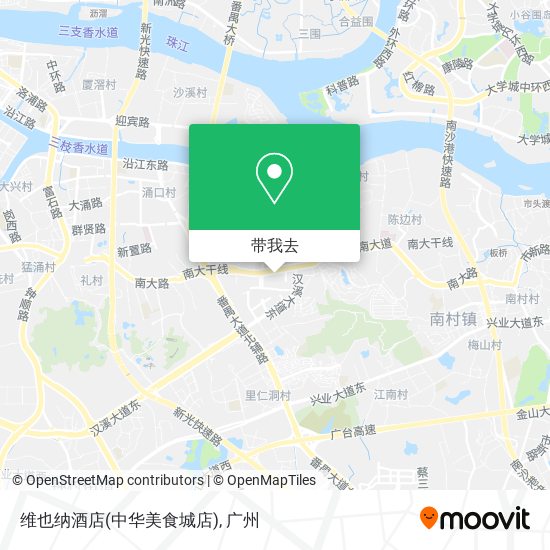 维也纳酒店(中华美食城店)地图