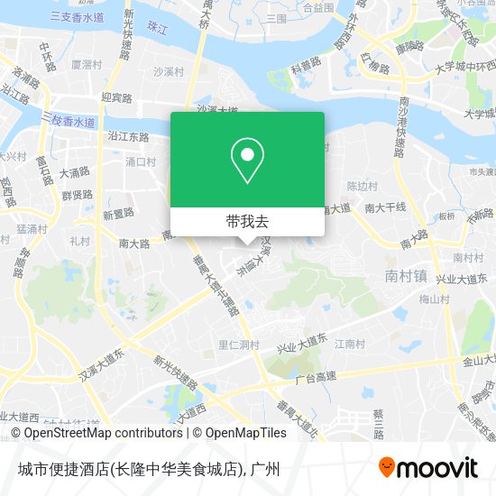 城市便捷酒店(长隆中华美食城店)地图