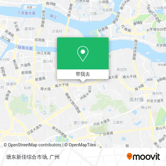 塘东新佳综合市场地图