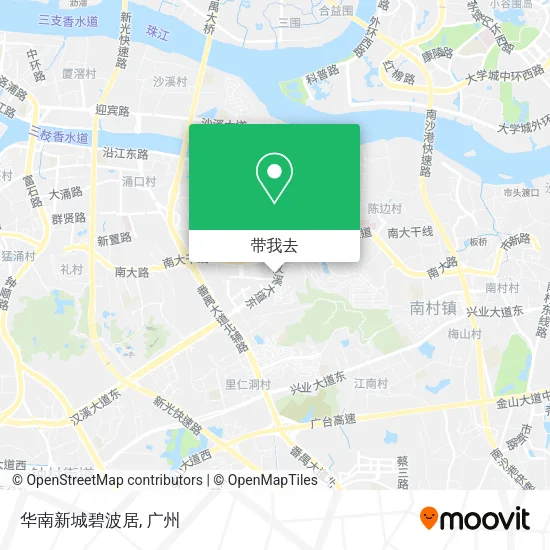 华南新城碧波居地图