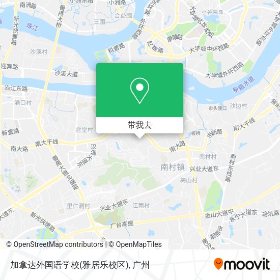 加拿达外国语学校(雅居乐校区)地图