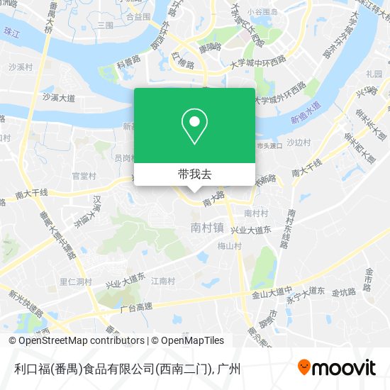 利口福(番禺)食品有限公司(西南二门)地图
