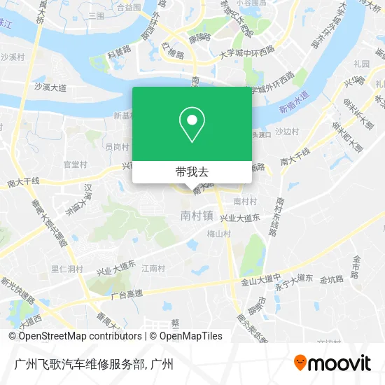 广州飞歌汽车维修服务部地图
