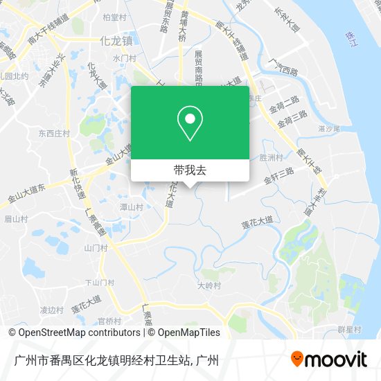 广州市番禺区化龙镇明经村卫生站地图